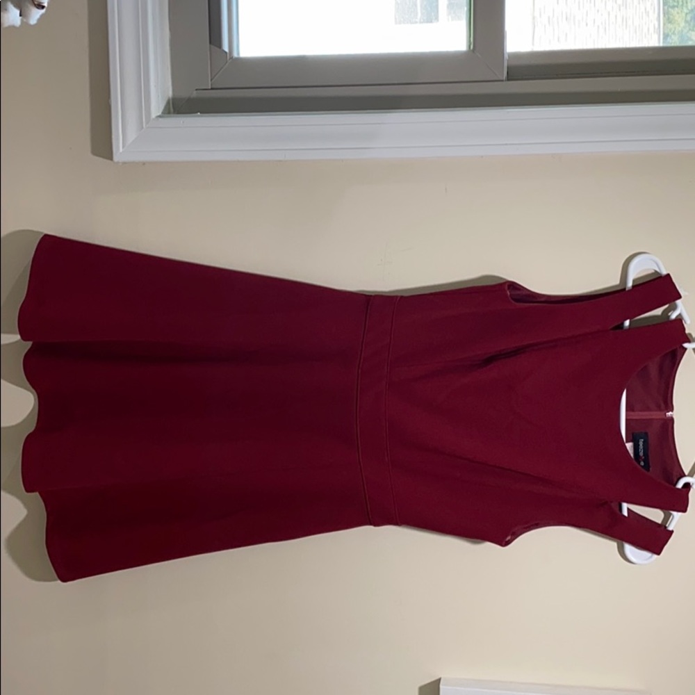Dress, maroon, worn once